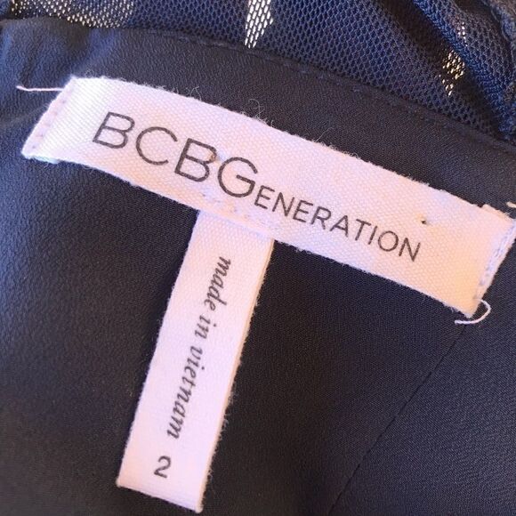 BCBG Navy Tank Fit and Flare Dress size 2 - Picture 7 of 9